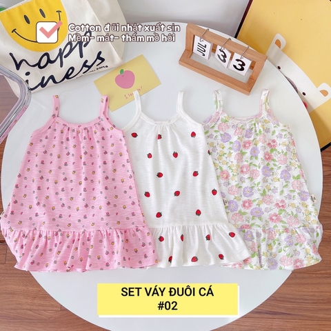 SET 3 VÁY HAI DÂY ĐUÔI CÁ