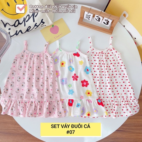 SET 3 VÁY HAI DÂY ĐUÔI CÁ