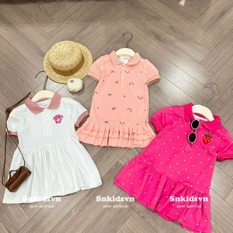 VÁY POLO CỘC TAY SIÊU XINH CHO BÉ