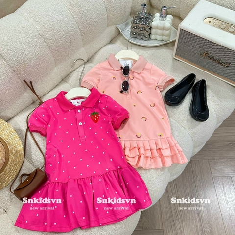 VÁY POLO CỘC TAY SIÊU XINH CHO BÉ