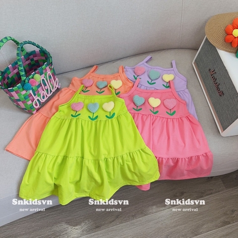 VÁY HAI DÂY COTTON SIÊU XINH