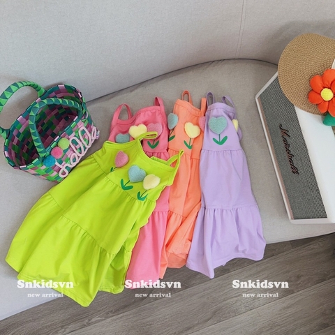 VÁY HAI DÂY COTTON SIÊU XINH