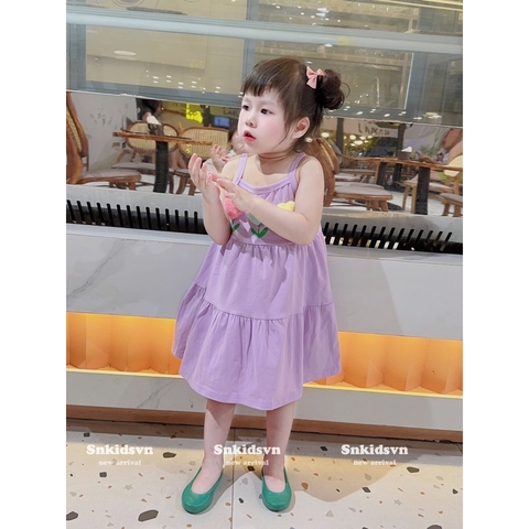 VÁY HAI DÂY COTTON SIÊU XINH