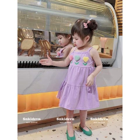VÁY HAI DÂY COTTON SIÊU XINH