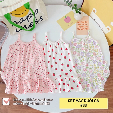 SET 3 VÁY HAI DÂY ĐUÔI CÁ