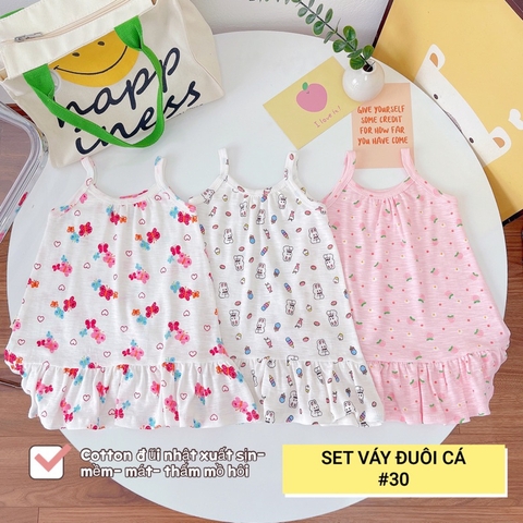 SET 3 VÁY HAI DÂY ĐUÔI CÁ