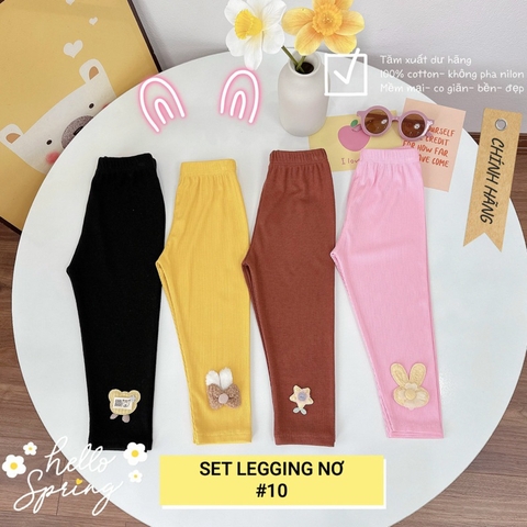 SET 4 QUẦN LEGGING DÀI HOẠ TIẾT