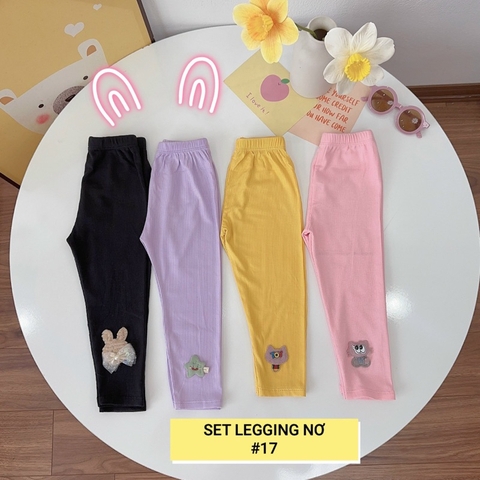 SET 4 QUẦN LEGGING DÀI HOẠ TIẾT