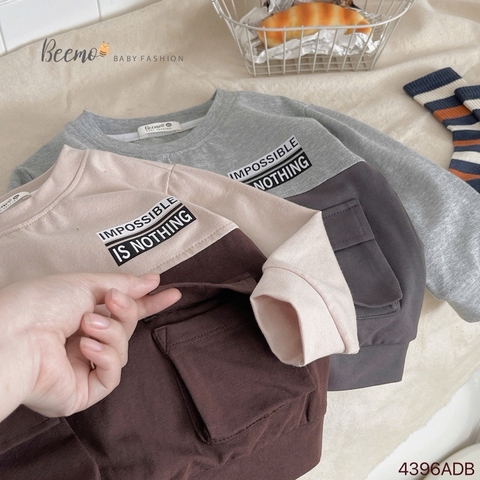 ÁO COTTON DÀI TAY IN CHỮ TÚI HỘP