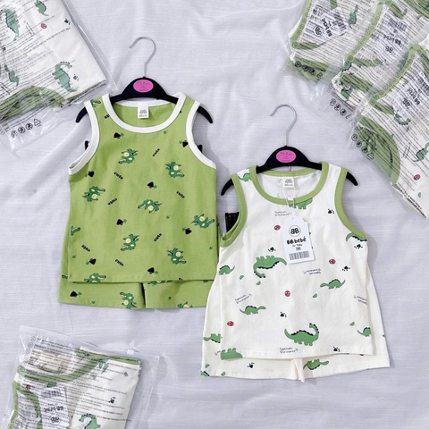SET 2 BỘ BA LỖ KHỦNG LONG XANH TRẮNG