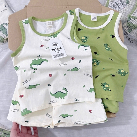 SET 2 BỘ BA LỖ KHỦNG LONG XANH TRẮNG