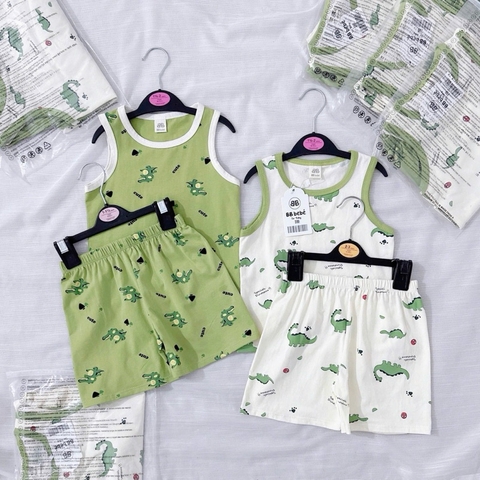 SET 2 BỘ BA LỖ KHỦNG LONG XANH TRẮNG