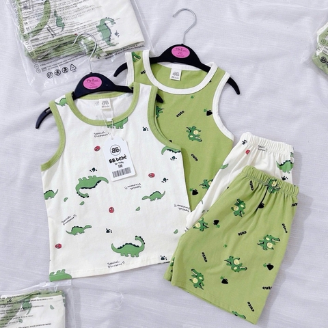 SET 2 BỘ BA LỖ KHỦNG LONG XANH TRẮNG