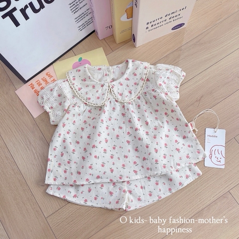 SET BỘ LINEN CỔ SEN PHỐI REN