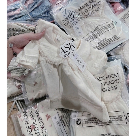 SET ÁO BABYDOLL CỔ SEN MIX QUẦN LEGGING