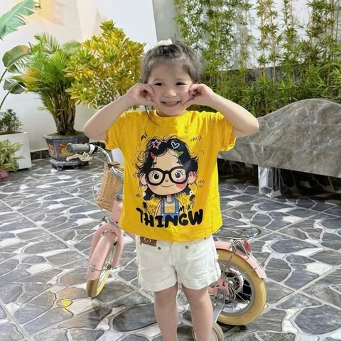 ÁO ĐÔI MẸ VÀ BÉ VÀNG THINGW SIÊU HOT