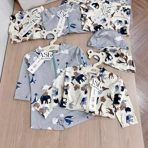 BỘ BƠI ANIMALS KÈM MŨ