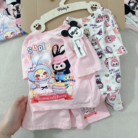SET 2 BỘ CỘC TAY COTTON XƯỚC BÉ GÁI