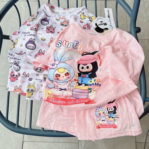 SET 2 BỘ CỘC TAY COTTON XƯỚC BÉ GÁI