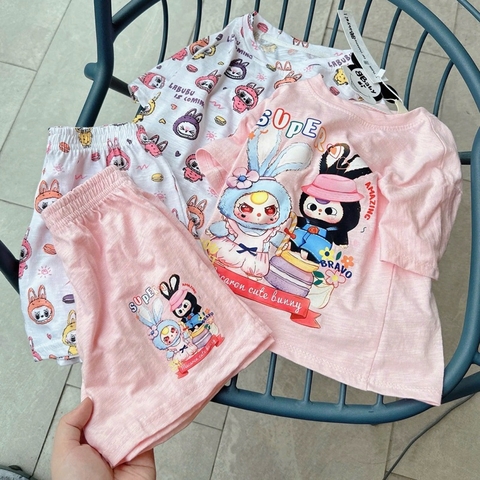 SET 2 BỘ CỘC TAY COTTON XƯỚC BÉ GÁI
