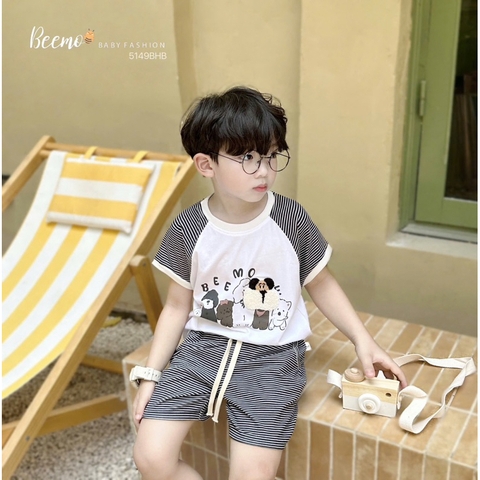 BỘ CỘC TAY KẺ NGANG THÊU XÙ CHO BÉ