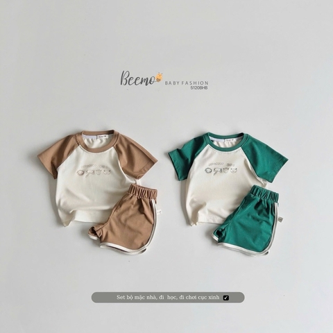 BỘ CỘC TAY RAGLAN COTTON IN HÌNH CHO BÉ