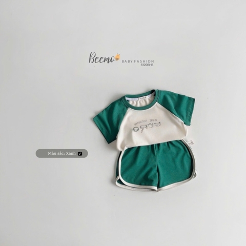 BỘ CỘC TAY RAGLAN COTTON IN HÌNH CHO BÉ