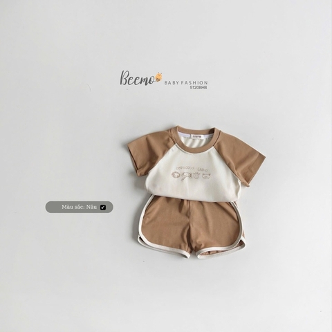 BỘ CỘC TAY RAGLAN COTTON IN HÌNH CHO BÉ