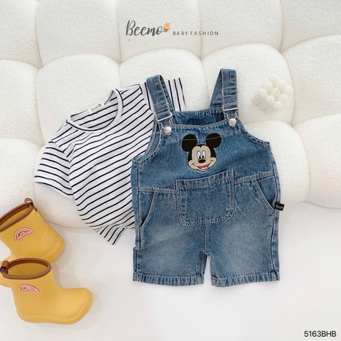 SET YẾM KÈM ÁO PHÔNG KẺ CHO BÉ