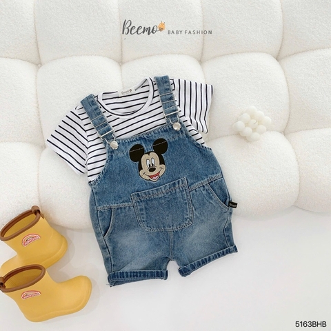 SET YẾM KÈM ÁO PHÔNG KẺ CHO BÉ