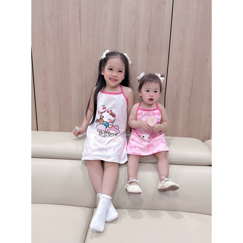 SET 3 VÁY HAI DÂY KITTY MELODY CHO BÉ