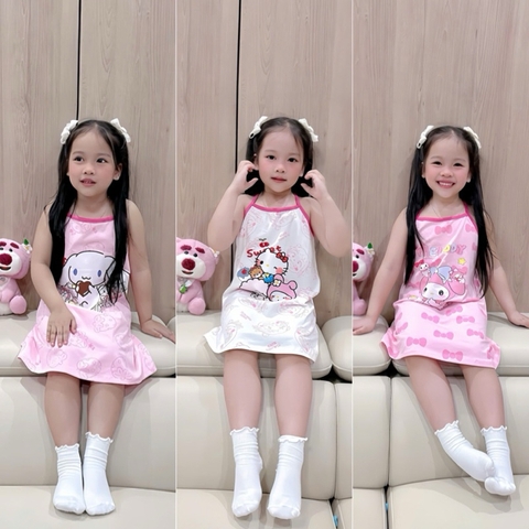 SET 3 VÁY HAI DÂY KITTY MELODY CHO BÉ