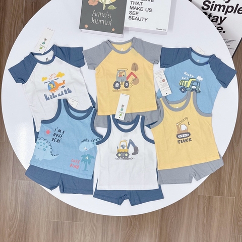 BỘ CỘC TAY VÀ BA LỖ LULLABY CHẤT COTTON