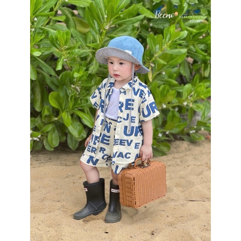 BỘ SƠ MI BEEMO IN CHỮ CHO BÉ
