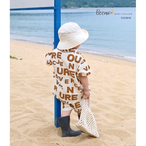 BỘ SƠ MI BEEMO IN CHỮ CHO BÉ