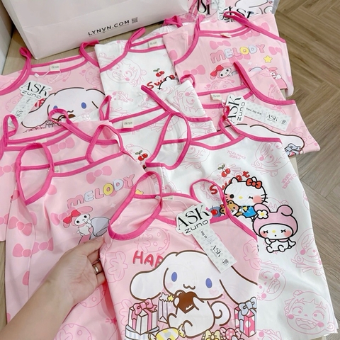 SET 3 VÁY HAI DÂY KITTY MELODY CHO BÉ