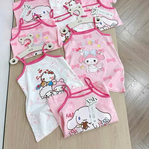 SET 3 VÁY HAI DÂY KITTY MELODY CHO BÉ