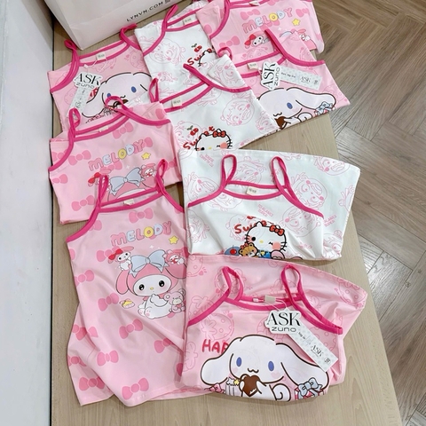 SET 3 VÁY HAI DÂY KITTY MELODY CHO BÉ