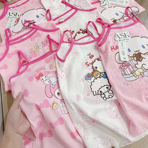 SET 3 VÁY HAI DÂY KITTY MELODY CHO BÉ