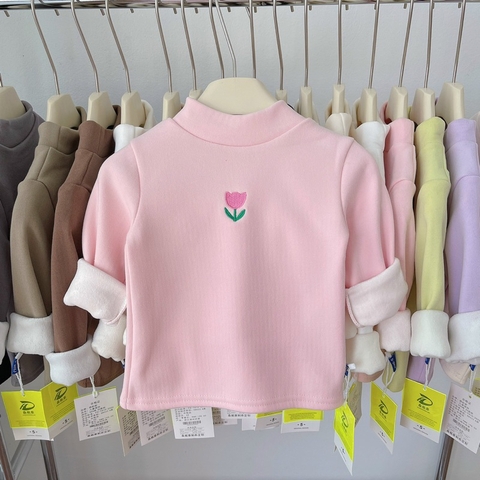 ÁO GIỮ NHIỆT LÓT LÔNG  CHO BÉ GÁI