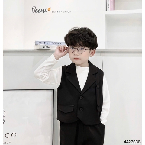 SET GILE CỔ VEST PHỐI ĐAI 3 CHI TIẾT