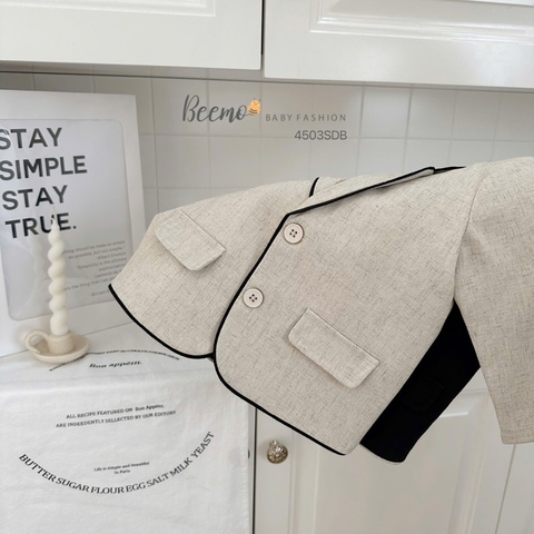 SET VEST 2 MÀU PHỐI VIỀN KÈM CÀ VẠT