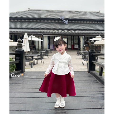 SET HANBOK PHỐI REN KÈM KẸP TÓC