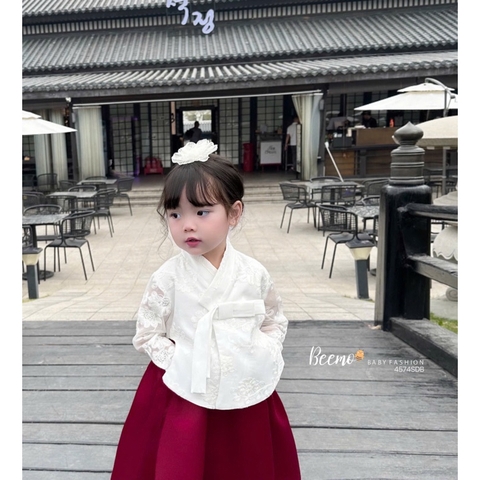 SET HANBOK PHỐI REN KÈM KẸP TÓC