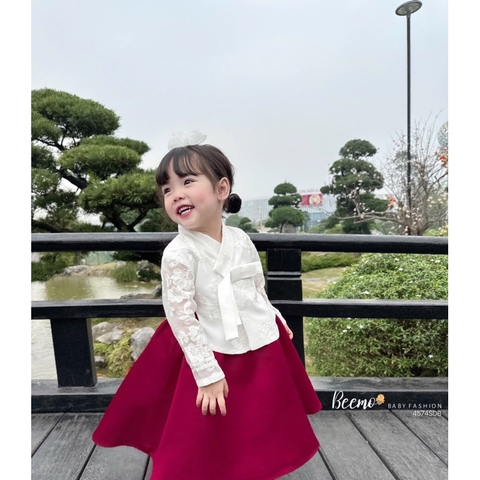 SET HANBOK PHỐI REN KÈM KẸP TÓC