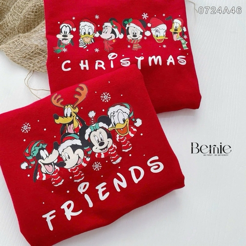 ÁO NỈ IN HÌNH NOEL CHO BÉ