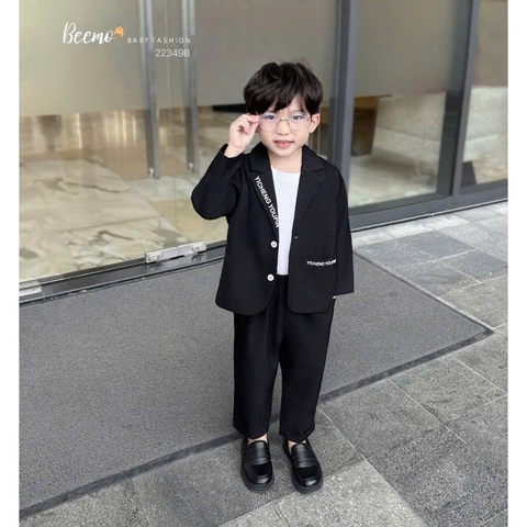 SET VEST IN CHỮ CÁ TÍNH CHO BÉ