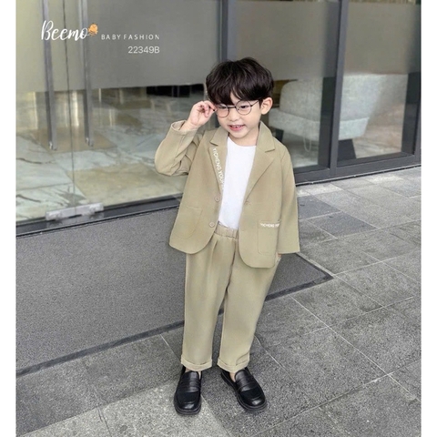 SET VEST IN CHỮ CÁ TÍNH CHO BÉ