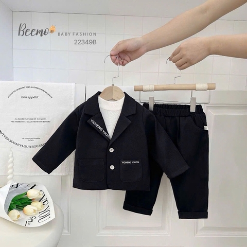 SET VEST IN CHỮ CÁ TÍNH CHO BÉ