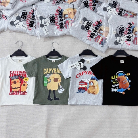 SET 4 ÁO CỘC TAY CAPYBARA